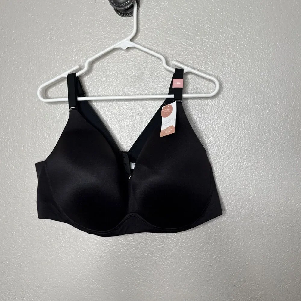 Cacique Lane Bryant 46 DD Lightly Lined No Wire Black Soft Cups NEW NWT
